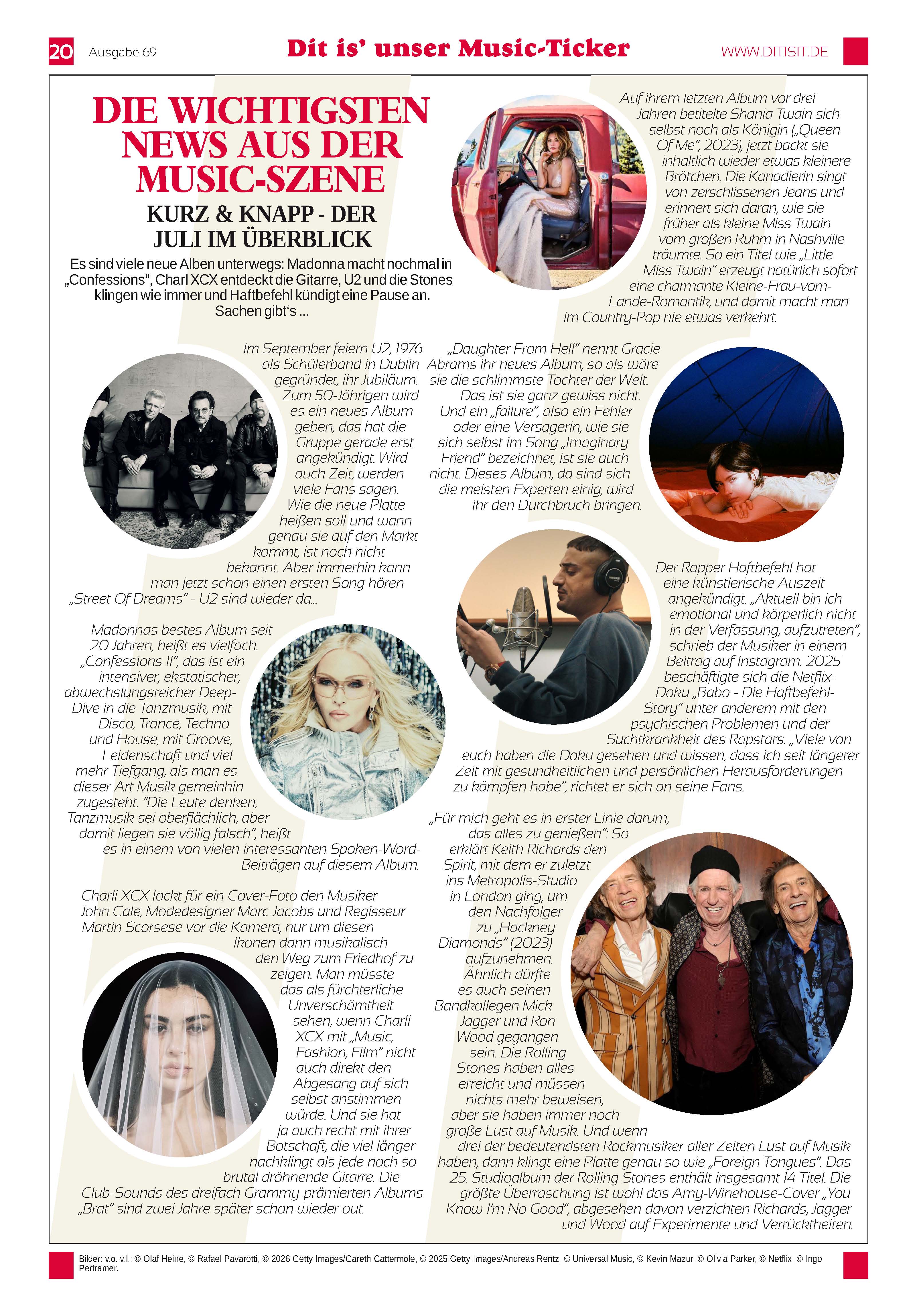 Dit is’ unser Music-Ticker